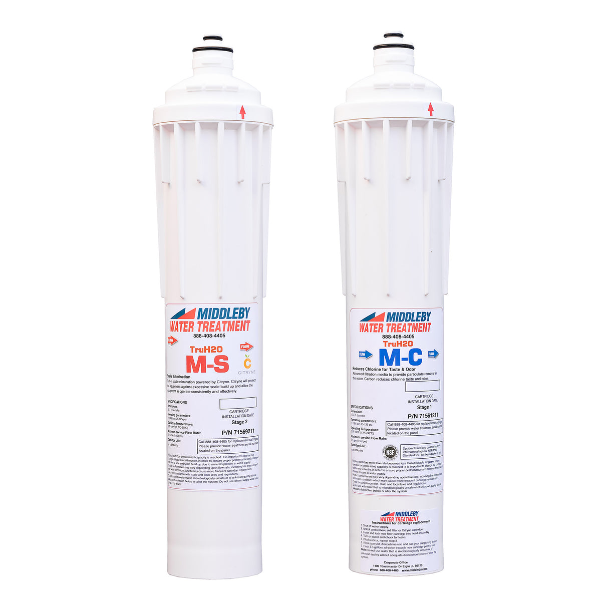 TRUH2O, Middleby 200MS2R Replacement Cartridge Kit, 71558211, Citryne Scale Control