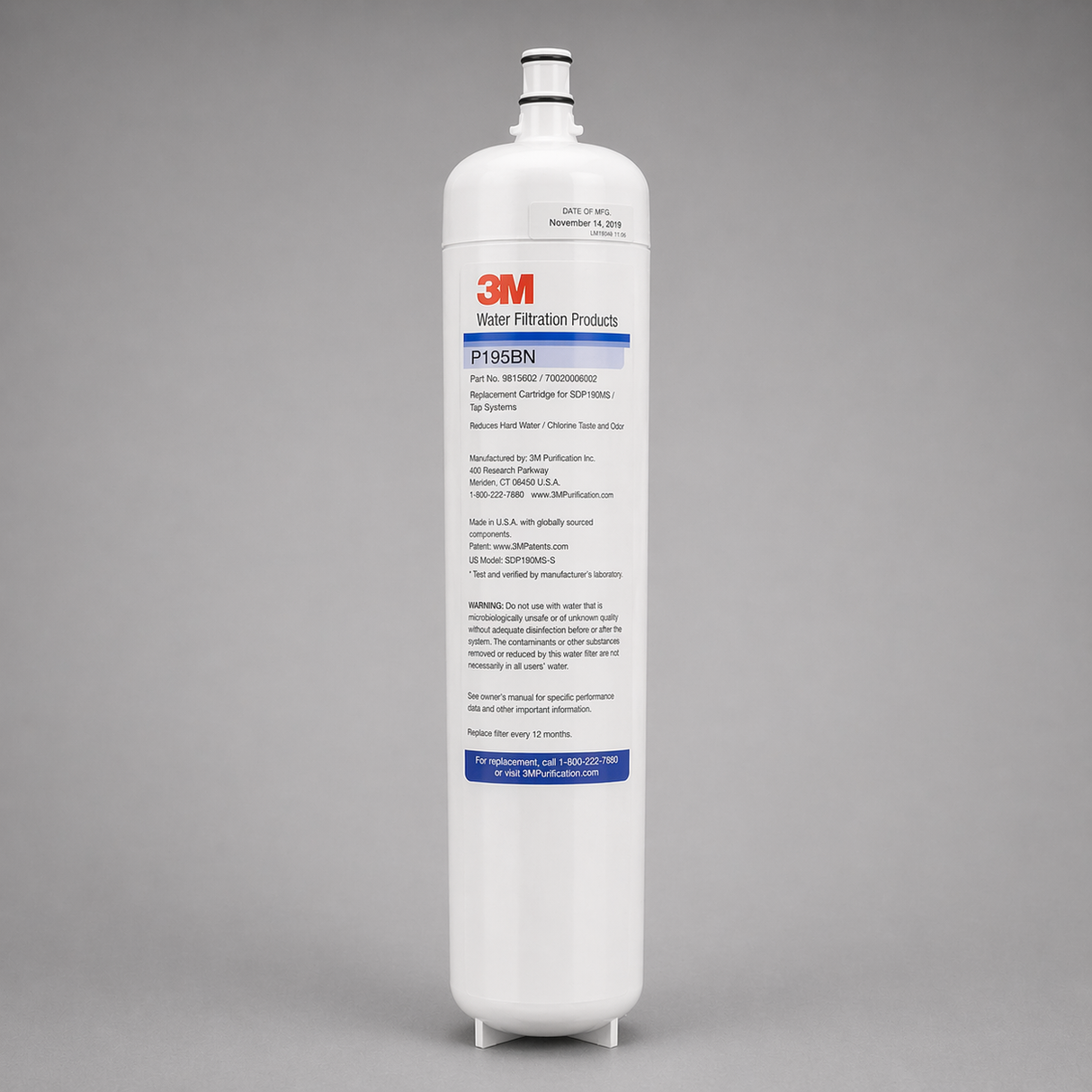 3M P195BN, 56331-01, Water Filter Cartridge, Water Treatment, Softening, Hard Scale