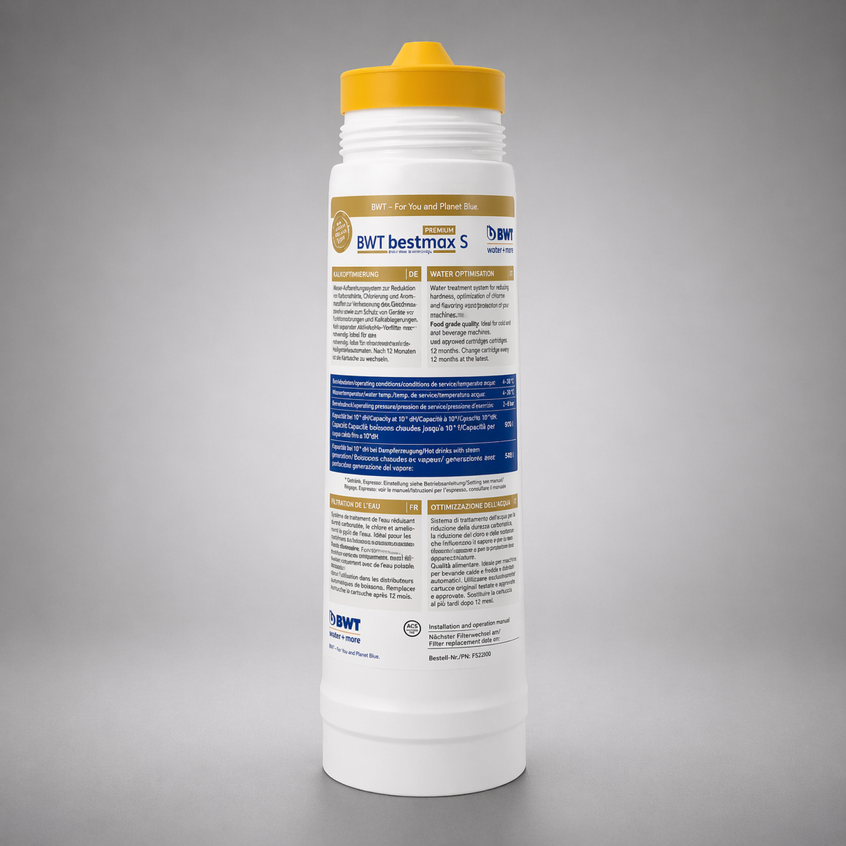 BWT bestmax premium S, 812123, Ion Exchange Water Treatment Cartridge