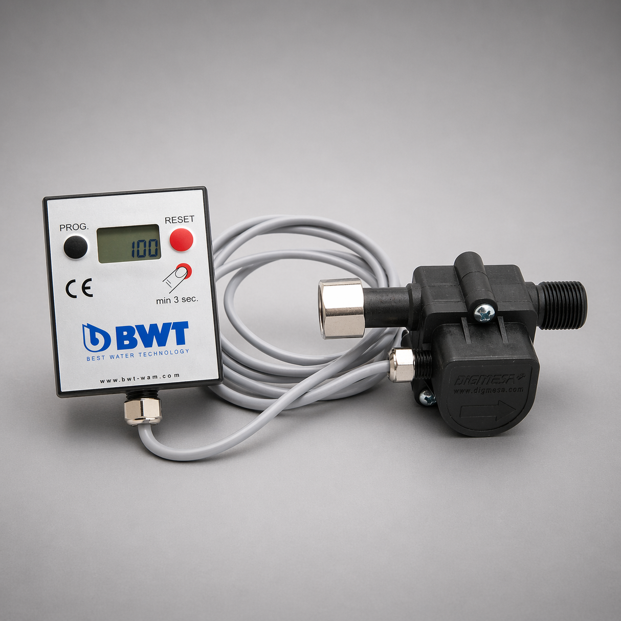 BWT Aquameter, 812195 / 812495, Aquameter with LCD Display, 3/8"