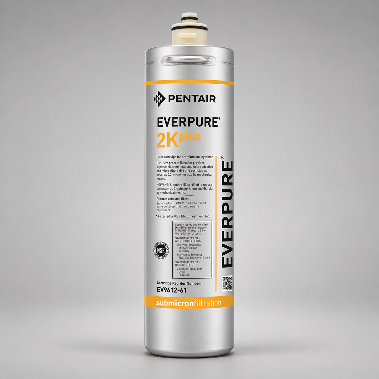 Everpure 2K Plus Cartridge, EV9612-61, Cyst Reduction, Drinking Water, Scale Inhibition