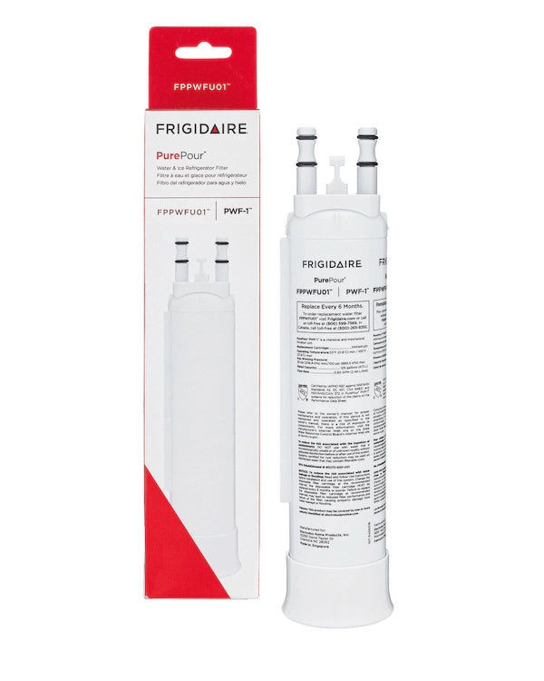 FRIGIDAIRE® PurePour® PWF-1, FPPWFU01, Replacement Refrigerator Water Filter, PWF01, PWF-01, EPPWFU01