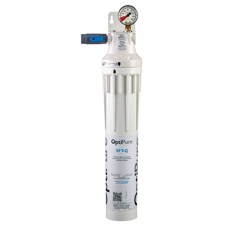 OptiPure QTSFT-1, 160-52017, Single 15 inch Qwik-Twist Water Softening System