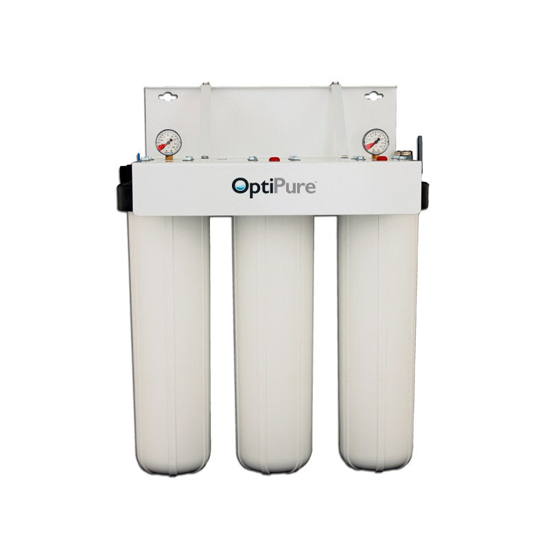 OptiPure FX-22PCR+, 160-50055, Triple 20 inch, Coke Freestyle, High Capacity Chloramine Reduction Water Filter System
