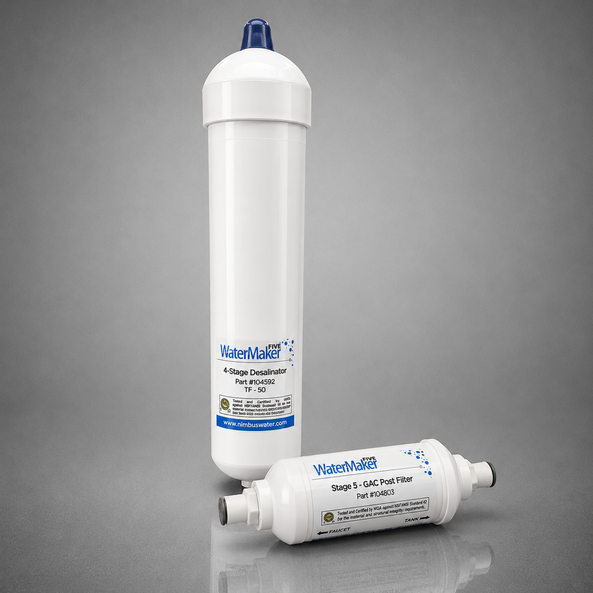 Nimbus WaterMaker Five Replacement Kit, WM5-50-WNF, 104208, 104592, 104803