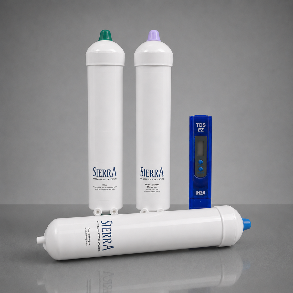 Nimbus Sierra Home 4-Stage RO System, Replacement Kit with TDS Meter, 104277