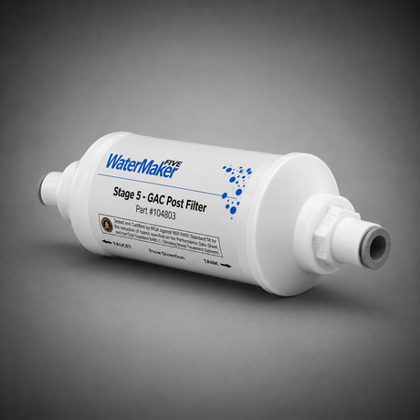 Nimbus WaterMaker Five 5-Stage Post In-Line Carbon Cartridge, WM5-50-WNF, 104803