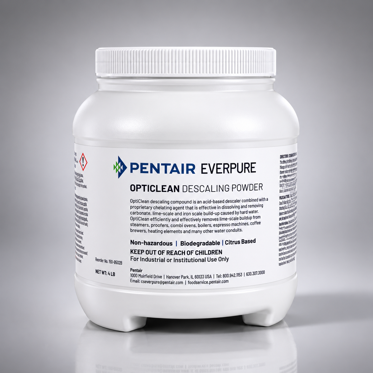 OptiPure OptiClean - 150-50026, Descaling Compound, Individual - 4lb Bottle