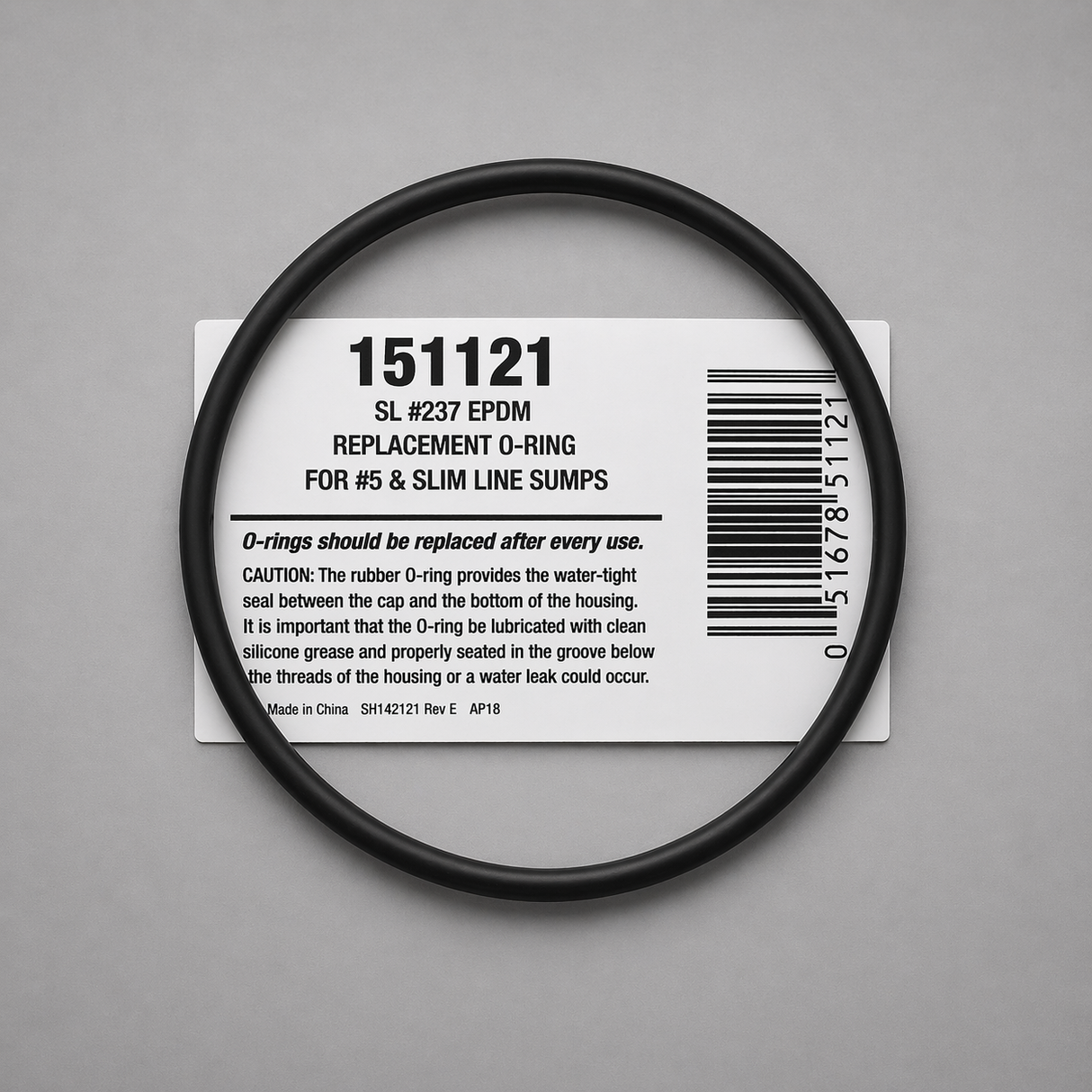 OptiPure 151121 - 600-99003, Slim Line O-Ring, Single Pack