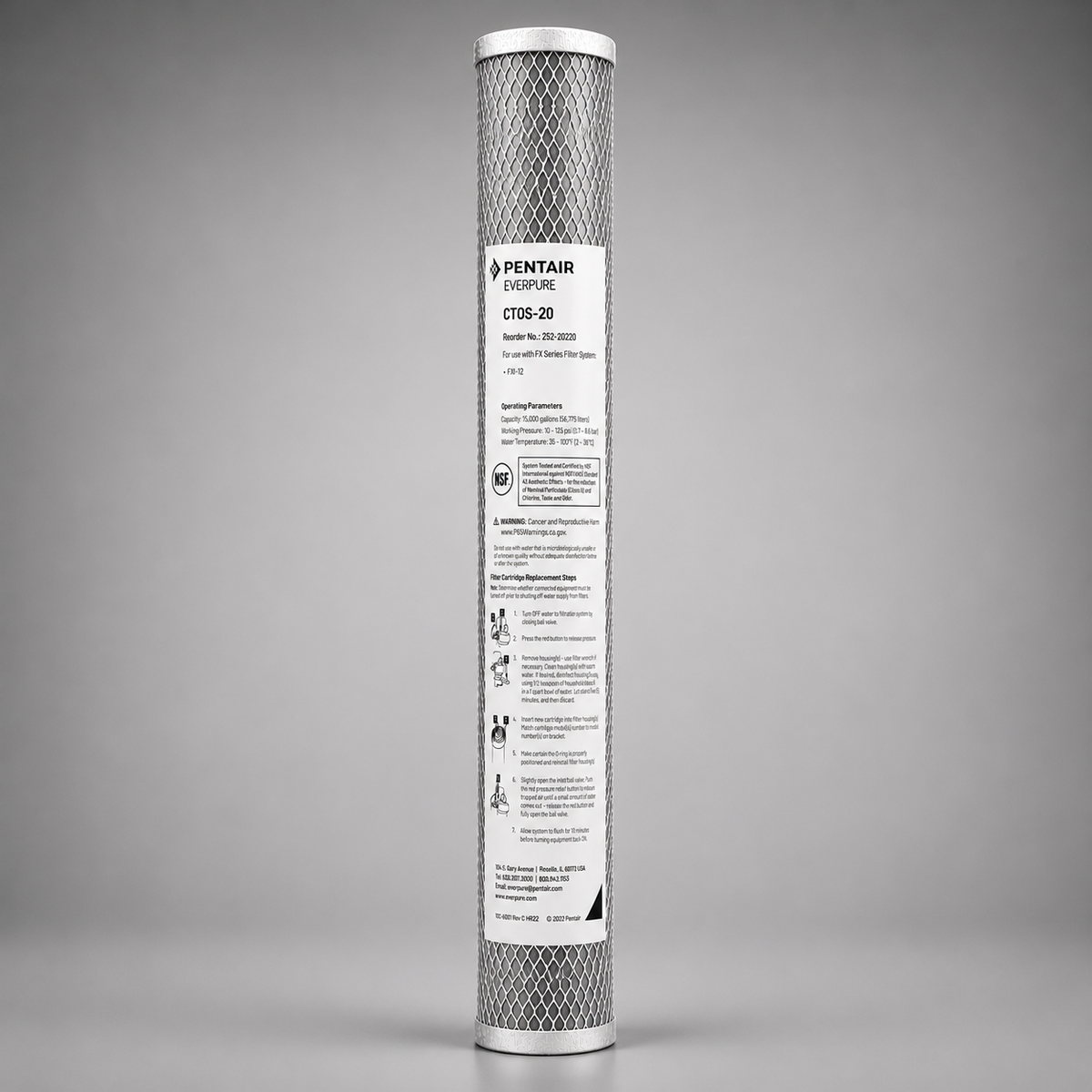 OptiPure CTOS-20, 252-20220, 20 inch Carbon Filter, IsoNet® Scale Inhibitor