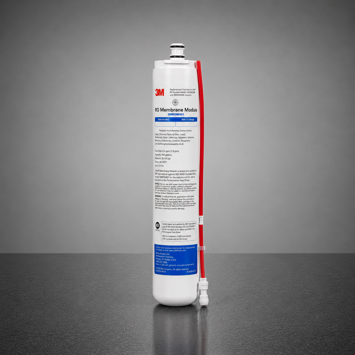 3M Aqua-Pure 3MRO413 Membrane Cartridge Replacement, 3MROM413-20A, Fluoride and Lead Removal