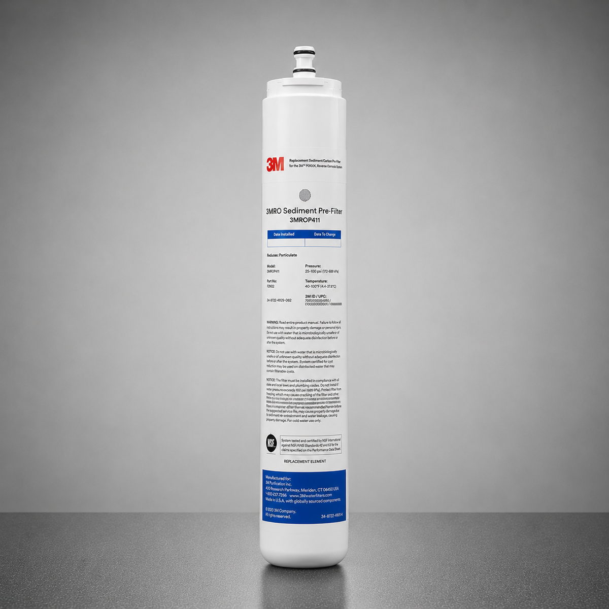 3M Aqua-Pure 3MROP411 Sediment PreFIlter Replacement, 3MROP411-20A, Sediment/Dirt Reduction