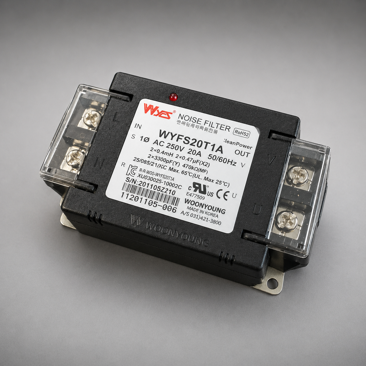 Icetro, Parts, 500000900, Noise Filter, IM, IS, IU and IC Series