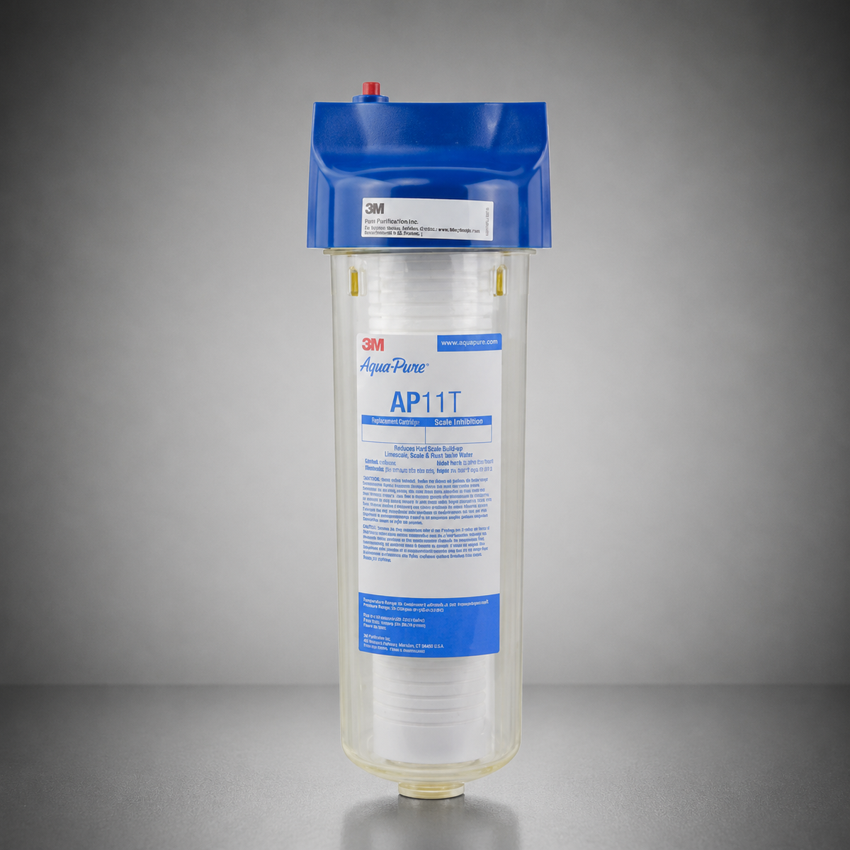 3M Aqua-Pure® AP11T, 55299-02, 5529902, 10 inch, #10, Clear Housing Assembly, Pressure Relief