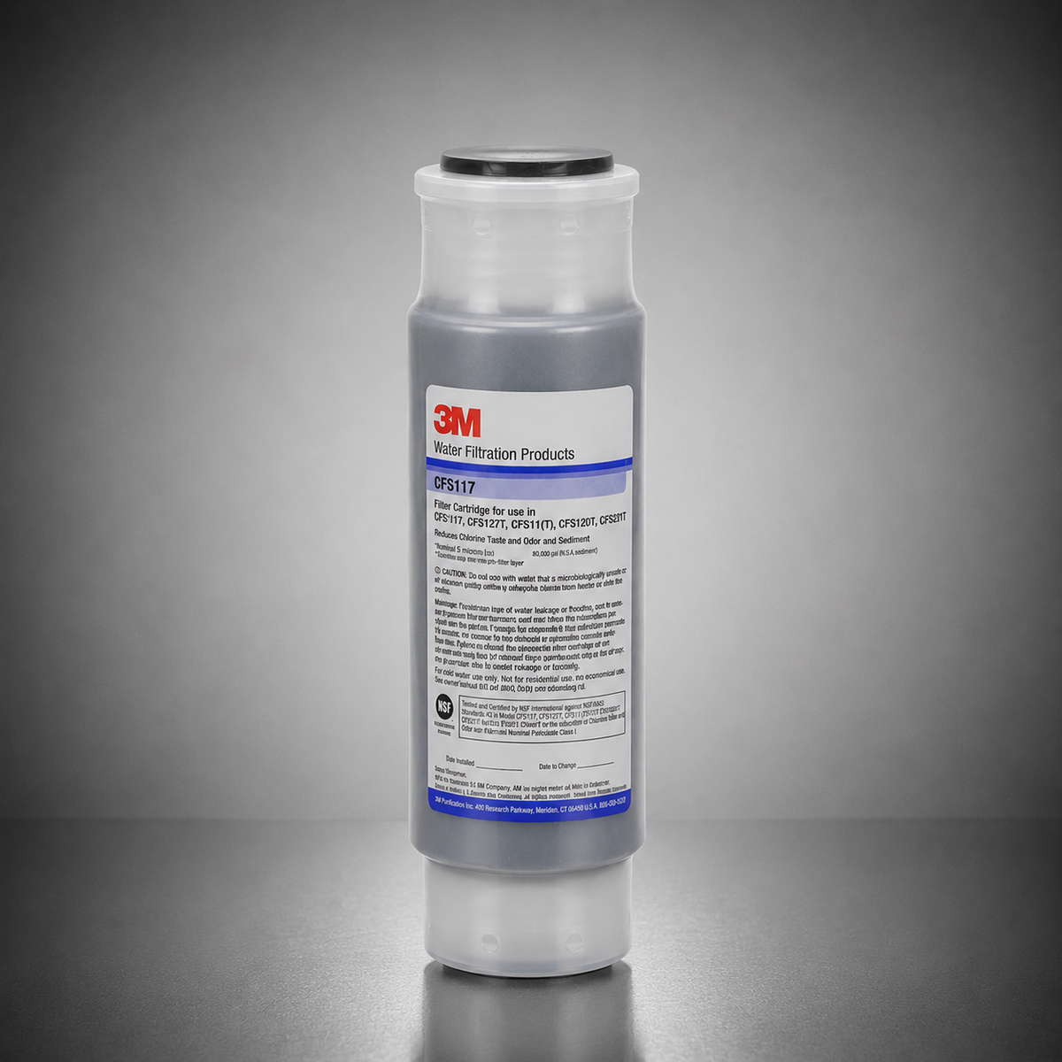 3M Cuno CFS117, AP117, 55593-07, 46332-04, FS117-1, 10 inch GAC Drop-In Water Filter Cartridge, Carbon