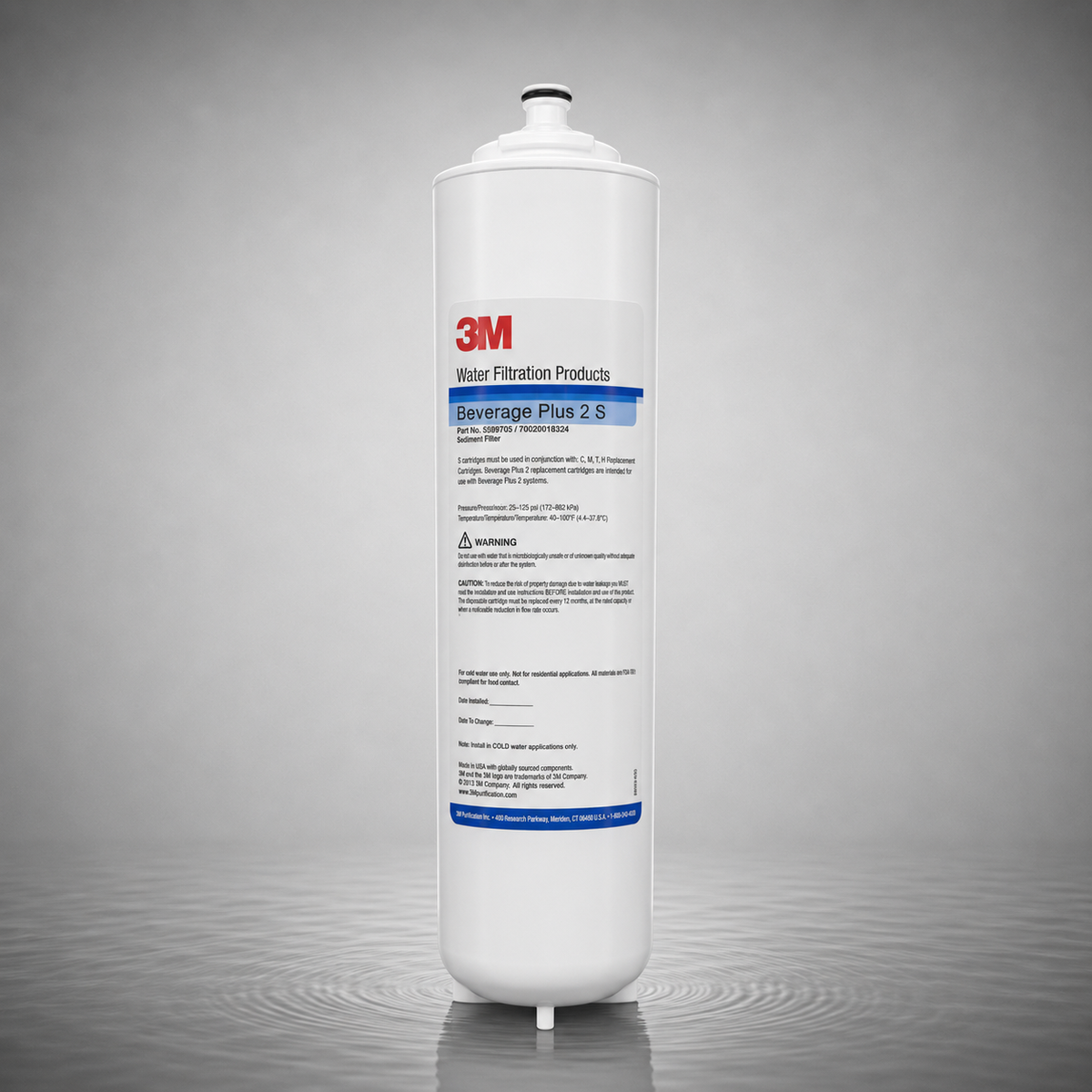3M Aqua-Pure® Beverage Plus 2 S Cartridge, 55997-05, CTG-BEV, for Cuno BEV150