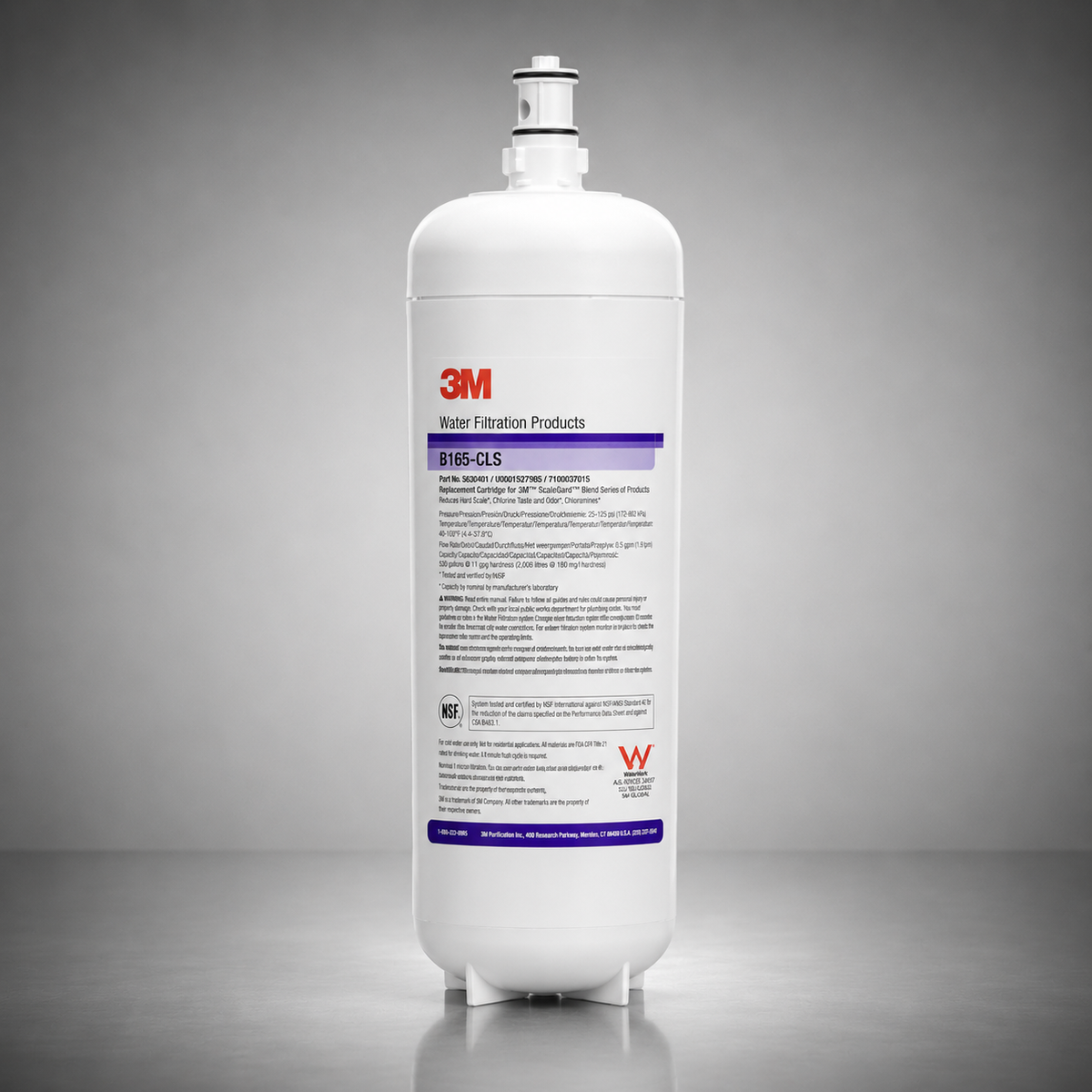 3M Aqua-Pure® B165-CLS, ES165-CLS,56304-01, ScaleGard™ Blend Series Filter Cartridge, WAC Resin