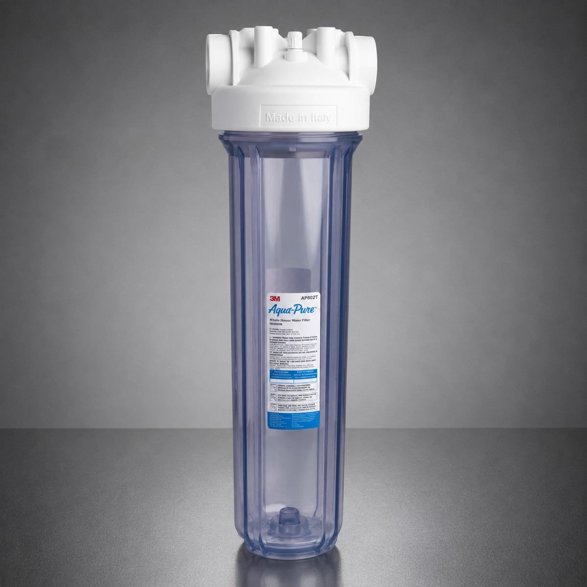 3M Aqua-Pure AP802T, 56392-04, Clear, Whole Home 20 inch Jumbo Housing, 1"FNPT