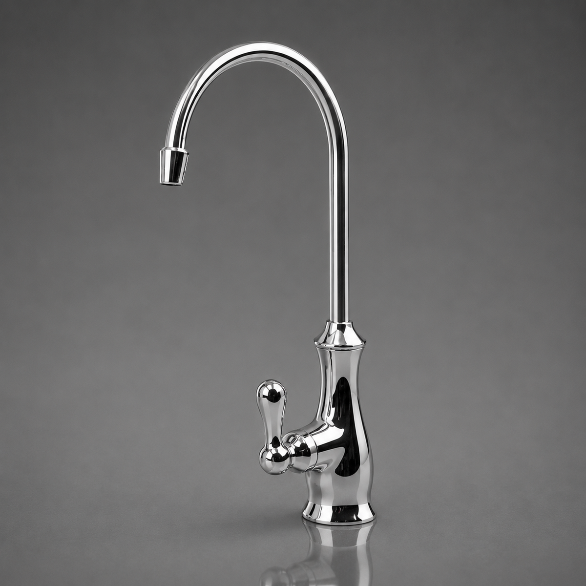3M Aqua-Pure™ Non-Air Gap Faucet, Chrome, Goos Neck, 62215-45P