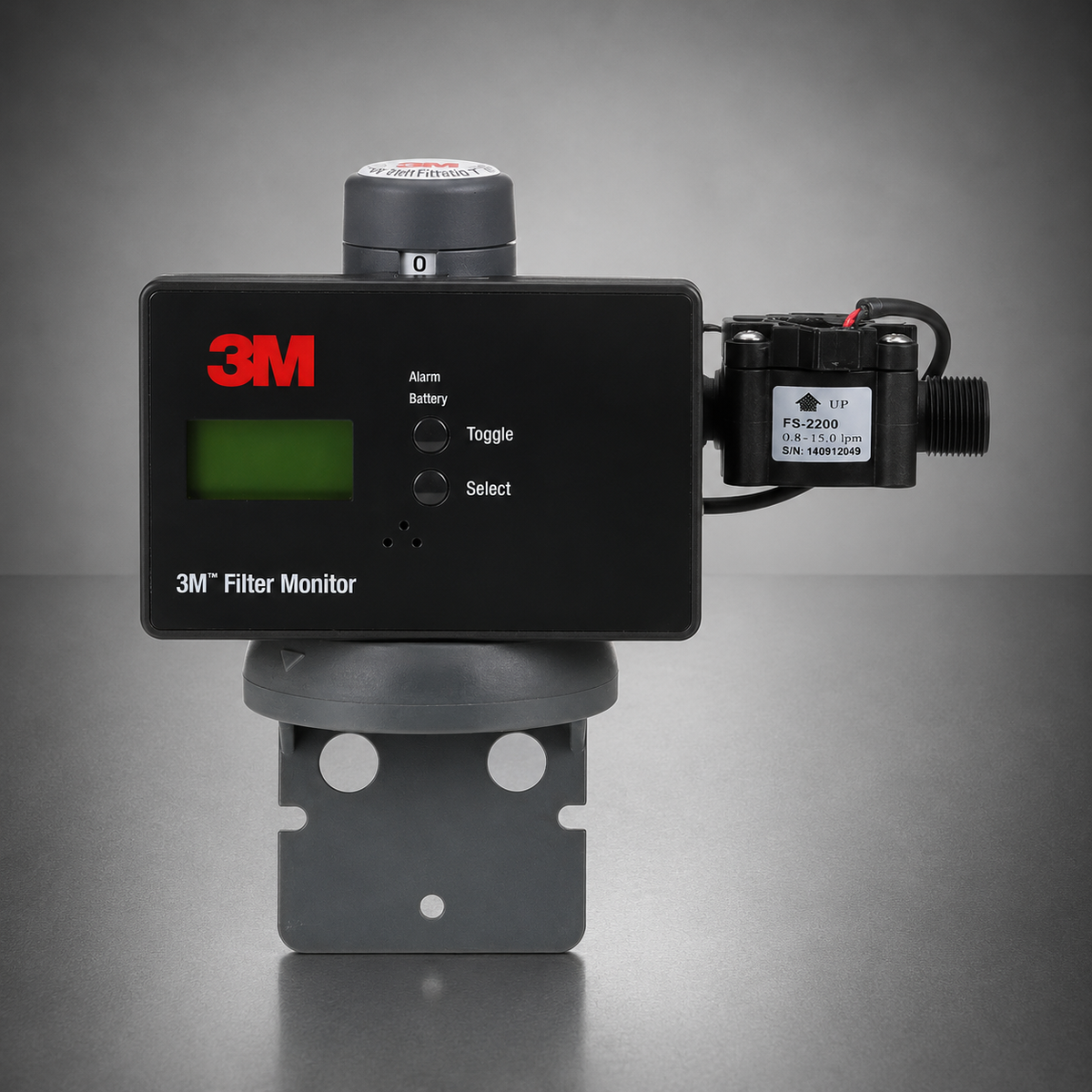 3M Aqua-Pure® BH3M-NPT, Local Monitor, ScaleGard™ Blend Series Head, 62408-09, 3/8 inch FNPT