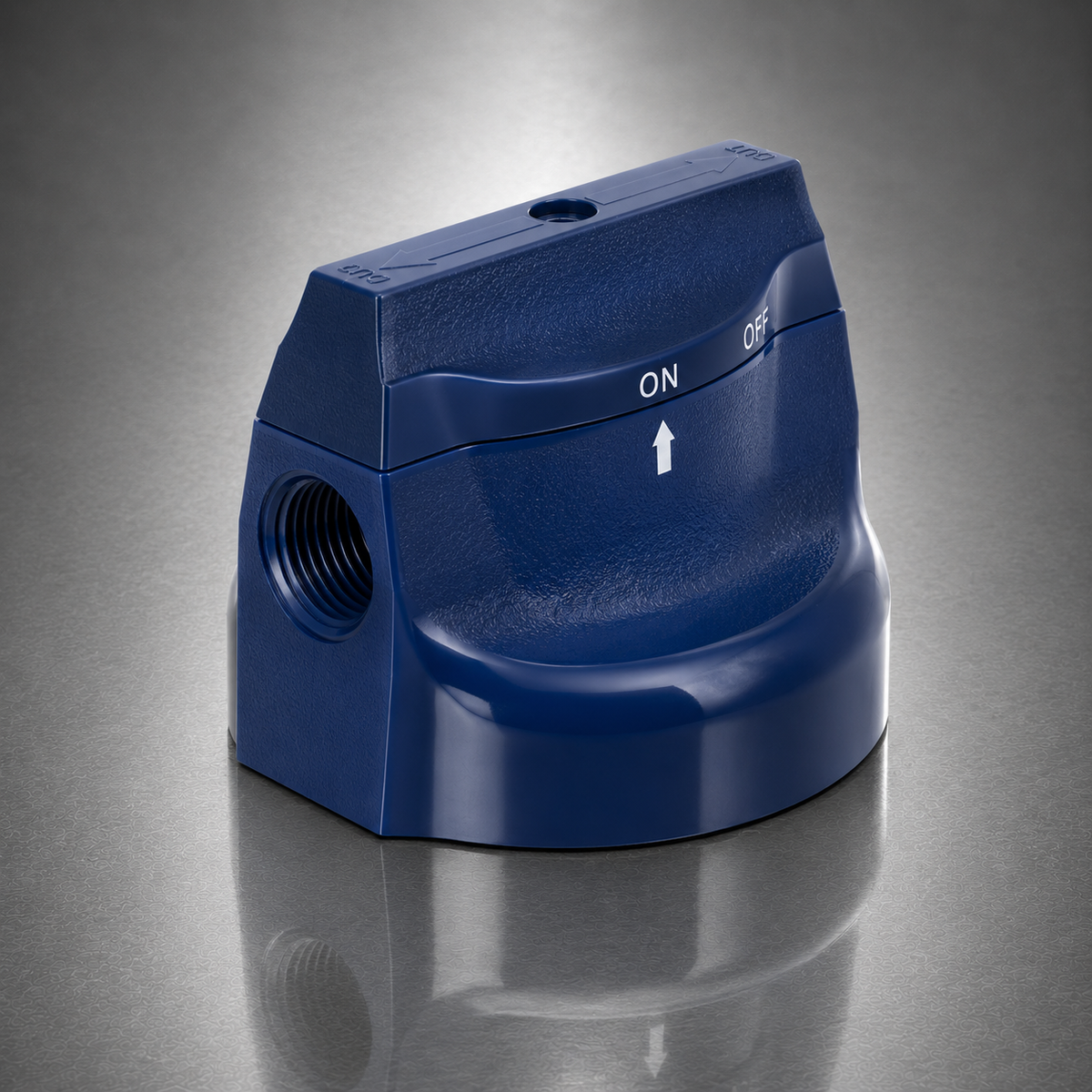 3M Aqua-Pure™ AP100 Series Head, 69815-02P, Slim Line Housing Head, Valve-In-Head