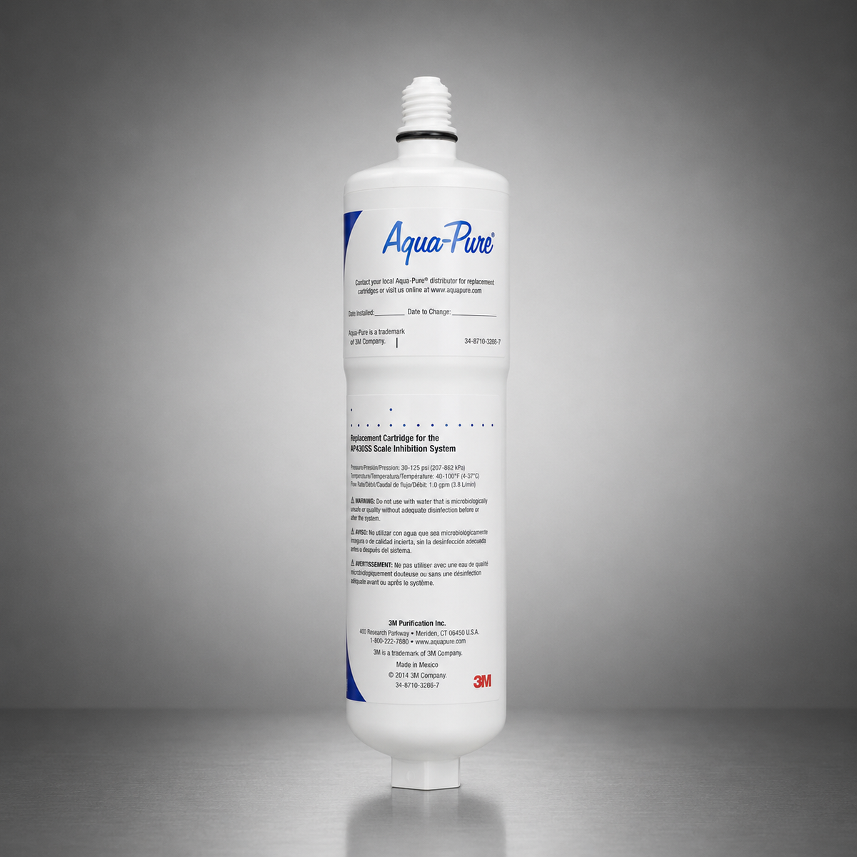 3M Aqua-Pure® AP431 Replacement Cartridge, AP43111, Scale Inhibitor Cartridge, for AP430SS