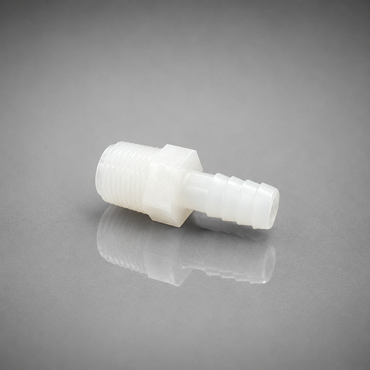 Pentair Everpure® 3/8 in Barb x 3/8 in MPT, Straight, EV3045-77, Nylon, 2040130