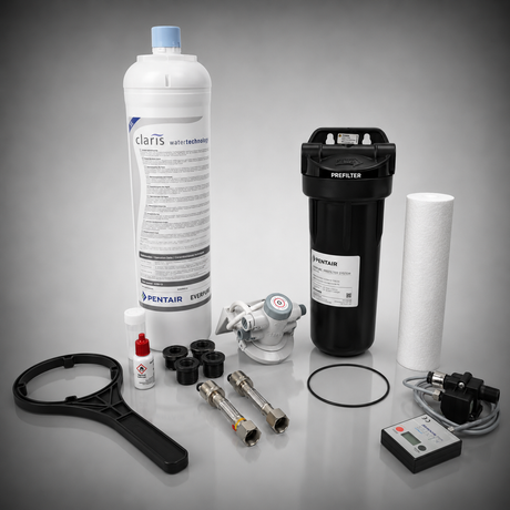 Everpure Claris XL Kit with E10 Prefiler Assembly, EV4339-06, Carbon Water Filter, Softening Resin, Ion Exchange, Claris X-Large PF10 Kit