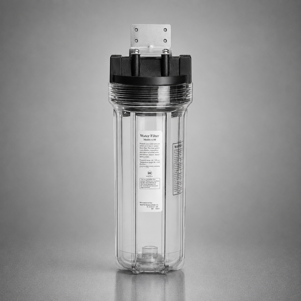 Everpure® A-10, A10, 10 inch Clear Housing, EV9100-01, #10 Transparent, 1/2"FNPT