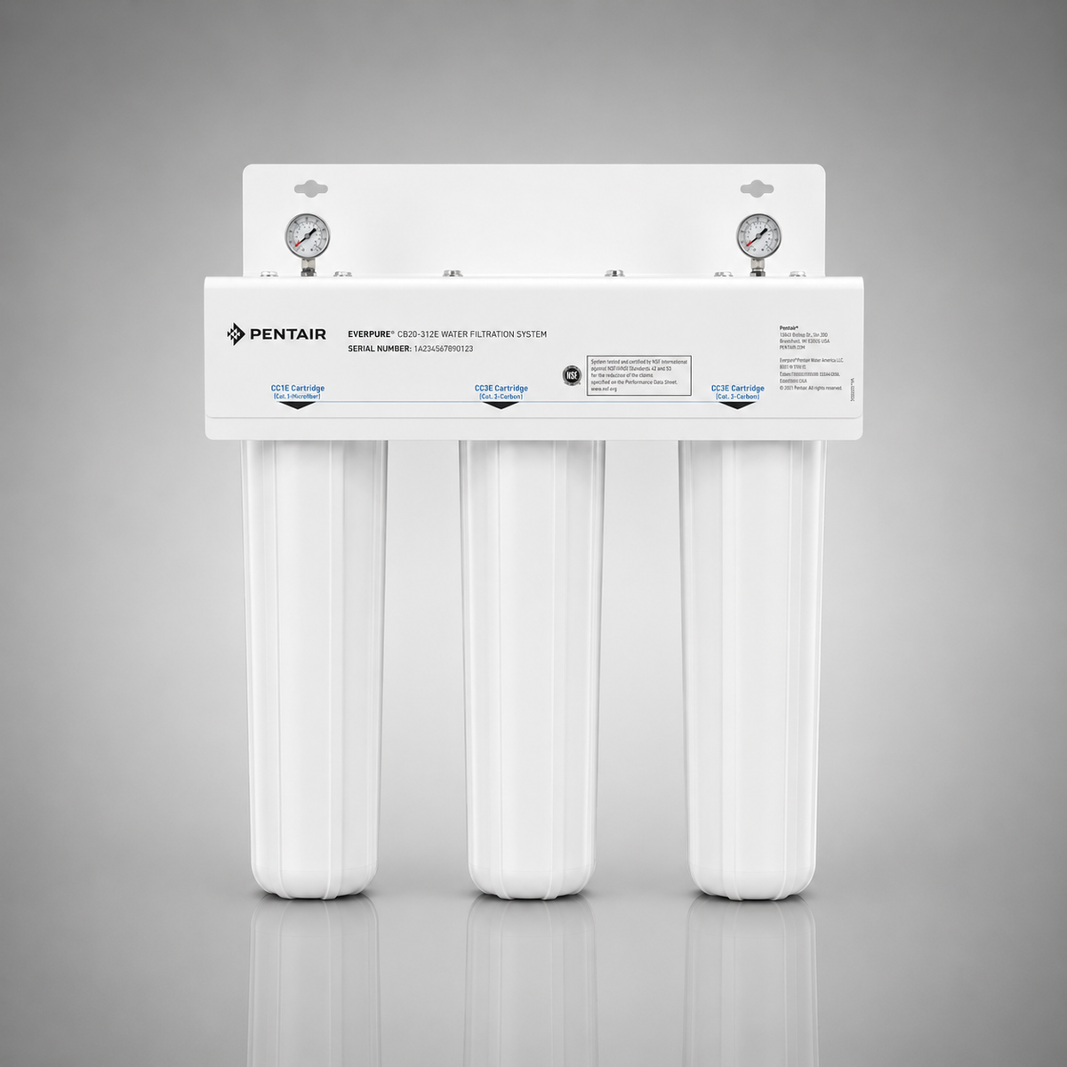 Pentair Everpure® CB20-312E Complete Water Filter System, for FX-22PCR+, 160-50055, EV9100-37, CC1E, CC3E, EV9105-34