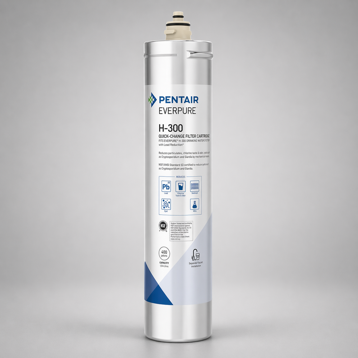 Everpure H-300 Cartridge, EV9270-72, Lead Reduction, Drinking Water, Lime Scale Reduction
