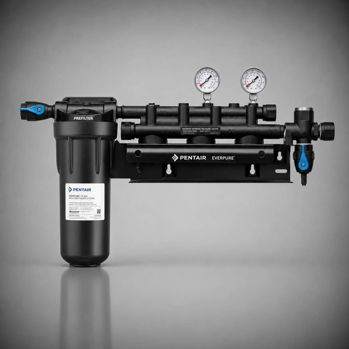 Pentair Everpure® Coldrink/Insurice Triple Manifold w/10 in Prefilter, EV9293-03