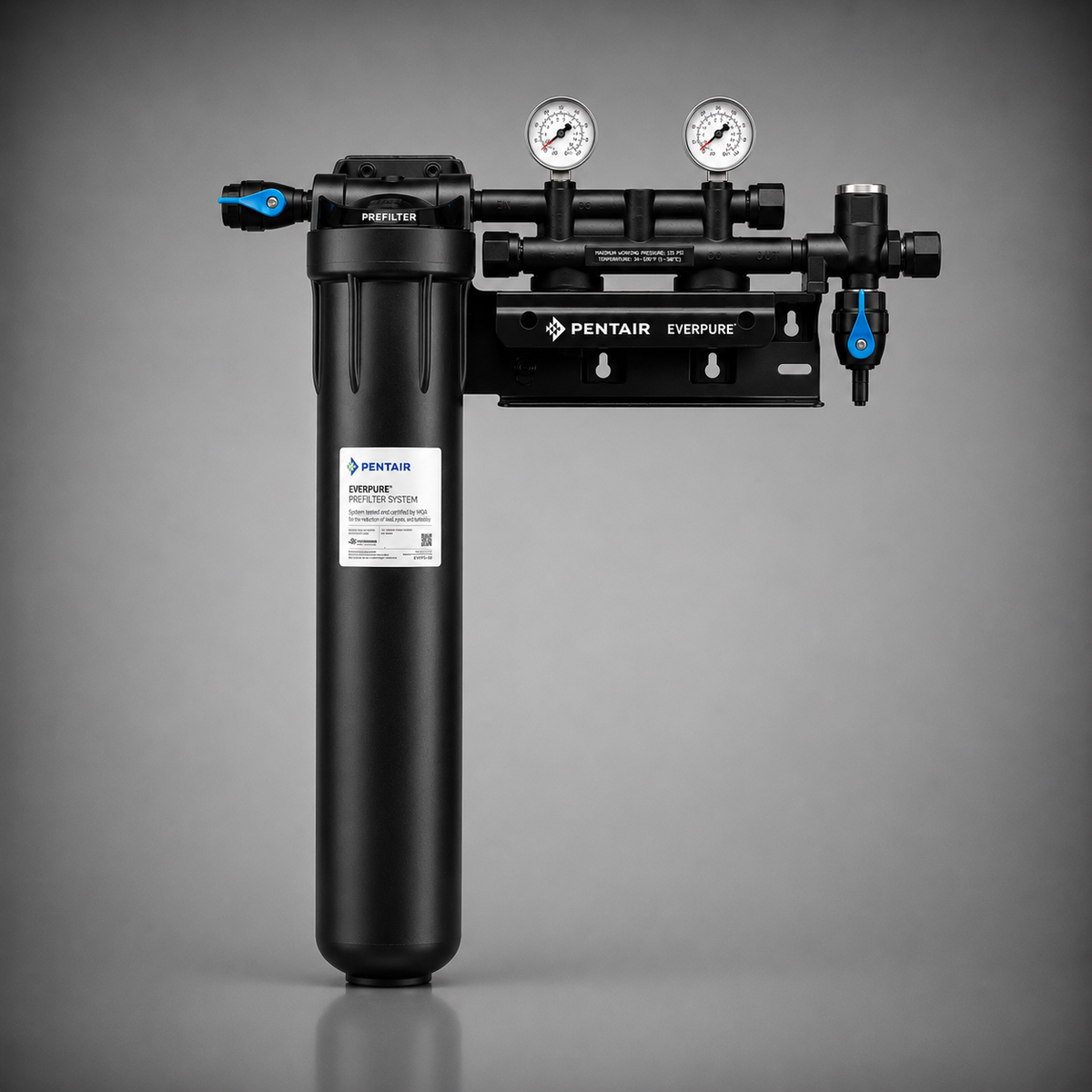 Pentair Everpure® Coldrink/Insurice Twin Manifold w/20 in Prefilter, EV9293-22