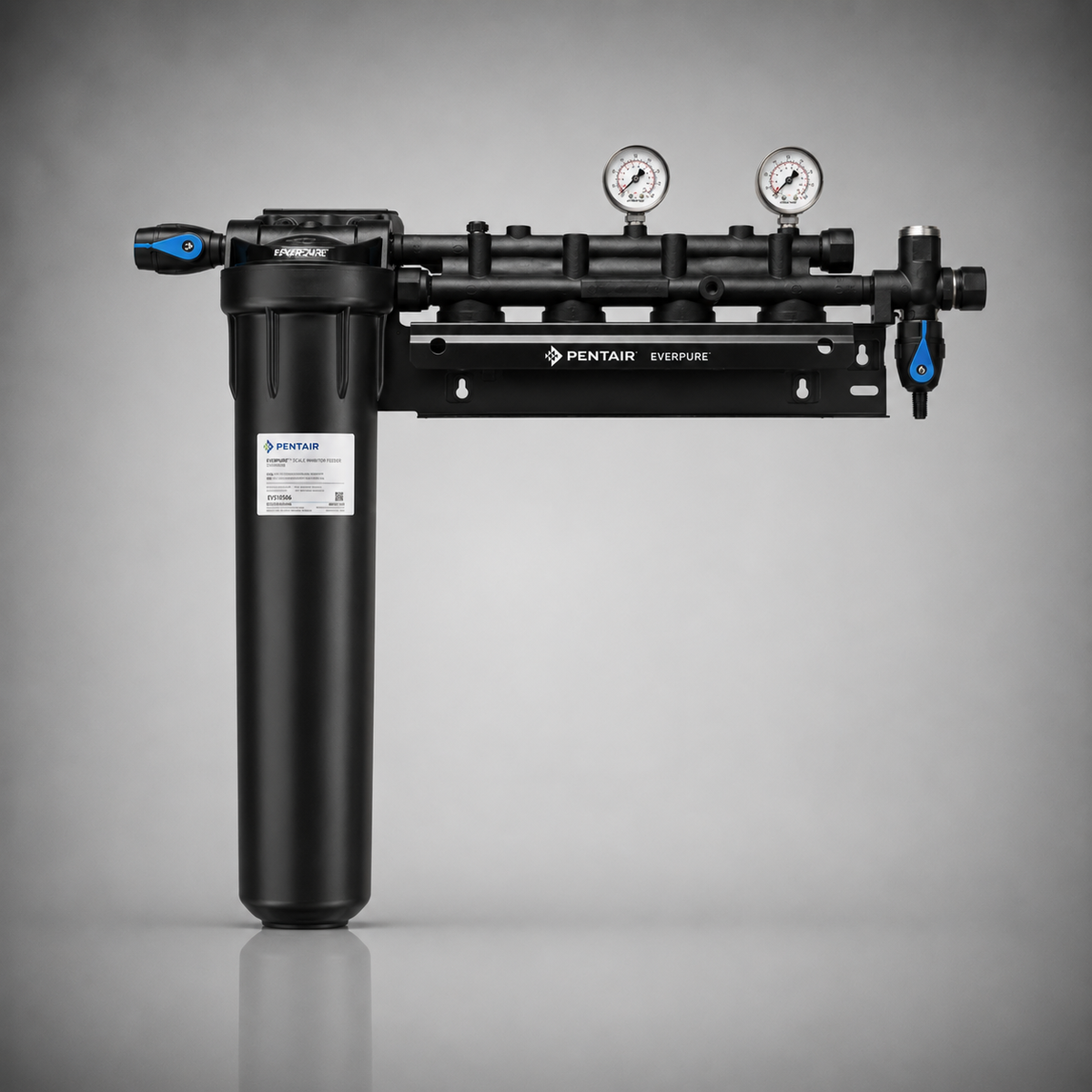 Pentair Everpure® Coldrink/Insurice Quad Manifold w/20 in Prefilter, EV9293-24