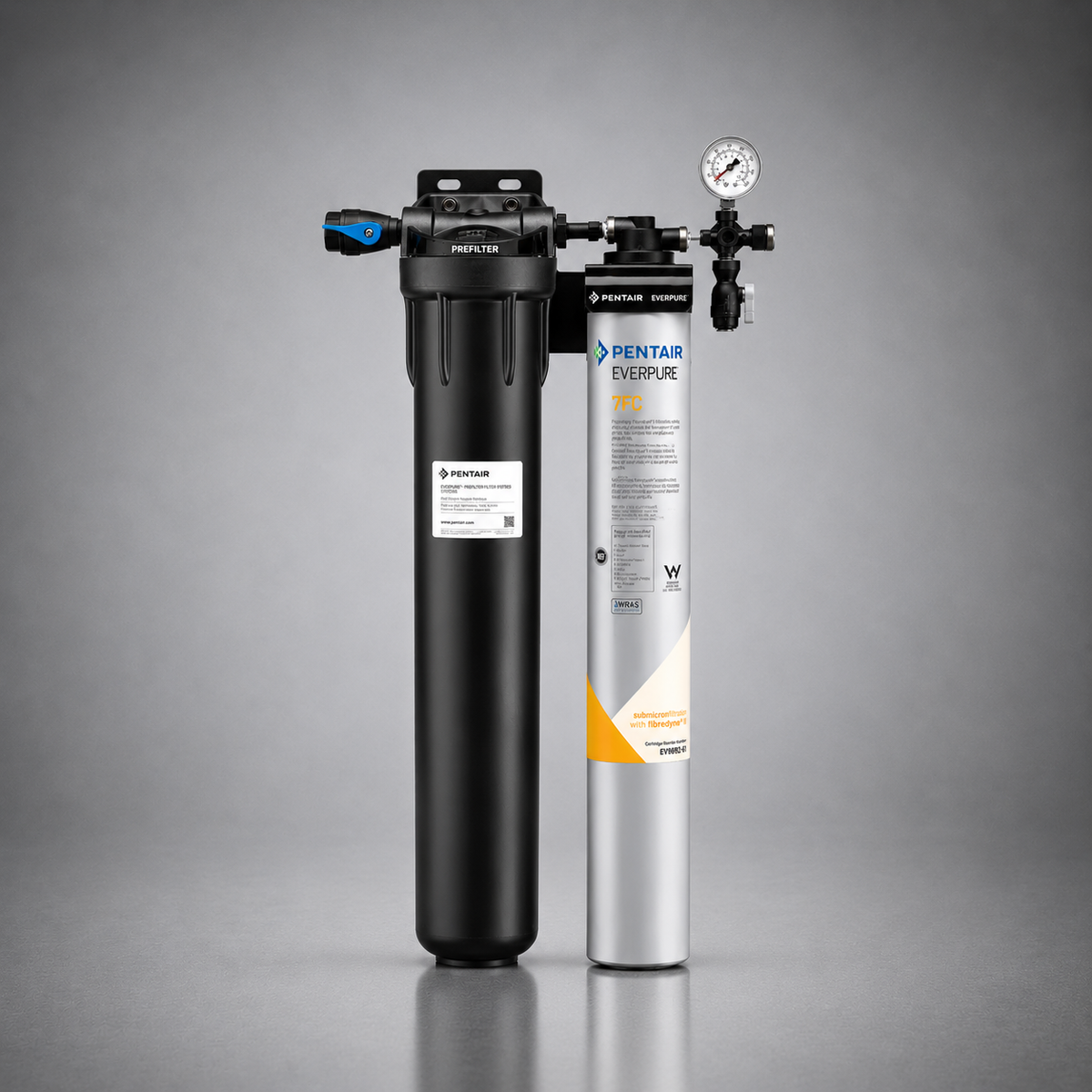 Pentair Everpure® 7FC Single System, 20 inch Prefilter, EV9328-51, Water Treatment System, Fountain Beverage