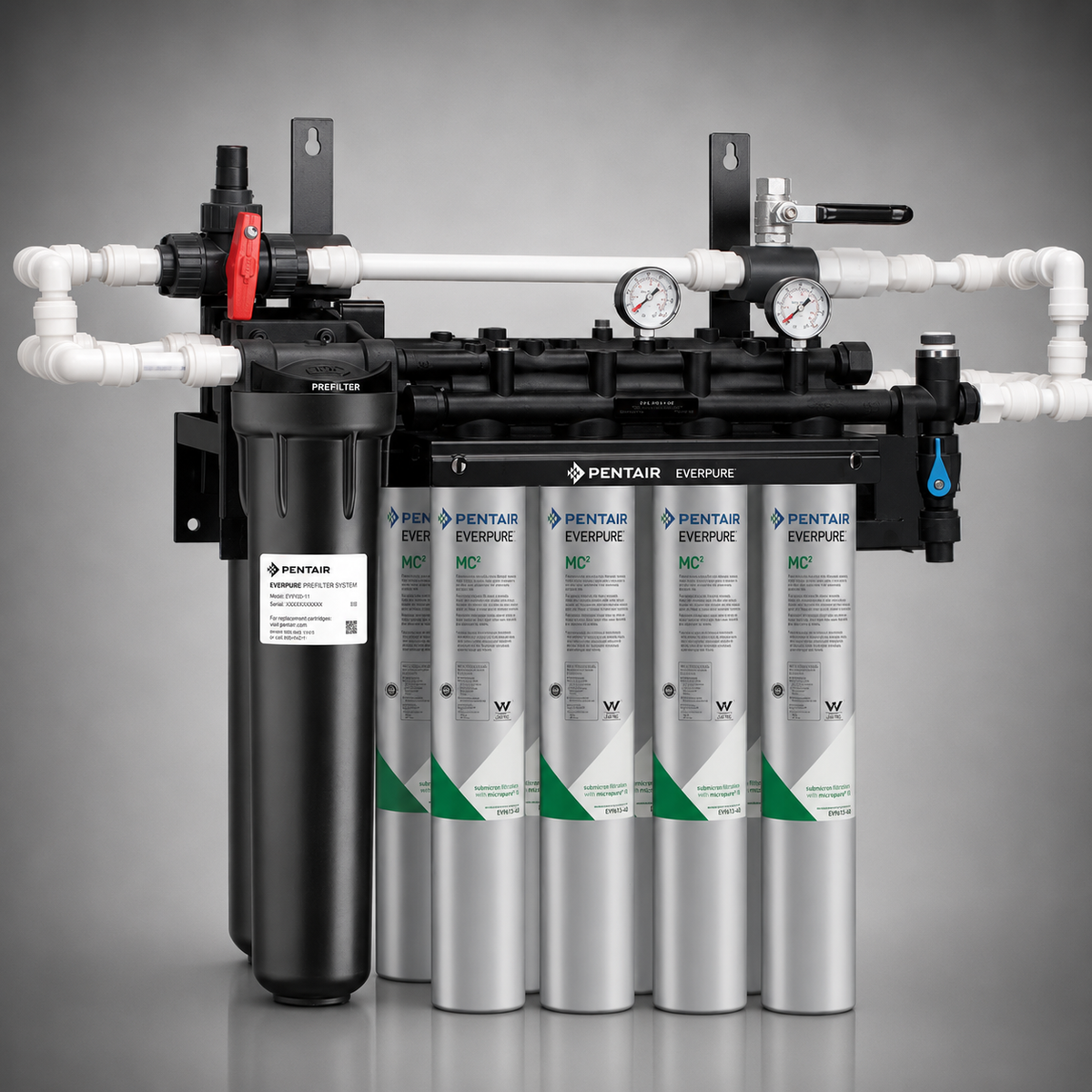 Pentair Everpure® Dual High Flow Coldrink S-MC(2) System, EV9337-44, EV9612-56