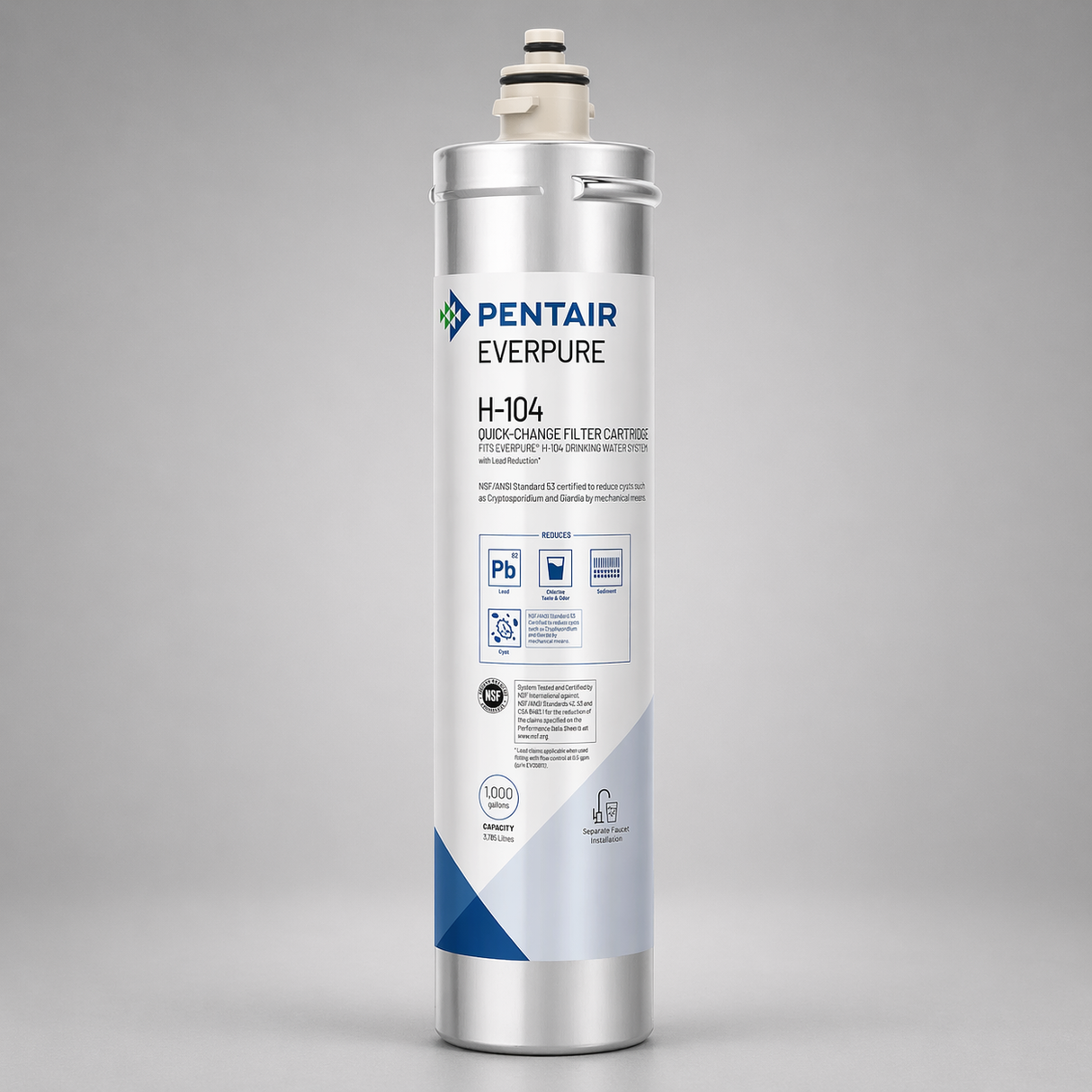 Everpure H-104 Cartridge, EV9612-11, Lead Reduction, Drinking Water, Lime and Calcium Reduction