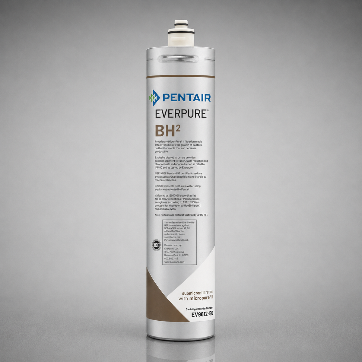 Pentair Everpure® BH(2), BH2, EV9612-50, EV9612-51, Follett 00130245, Water Filter Cartridge, Carbon Filter and Scale Inhibitor