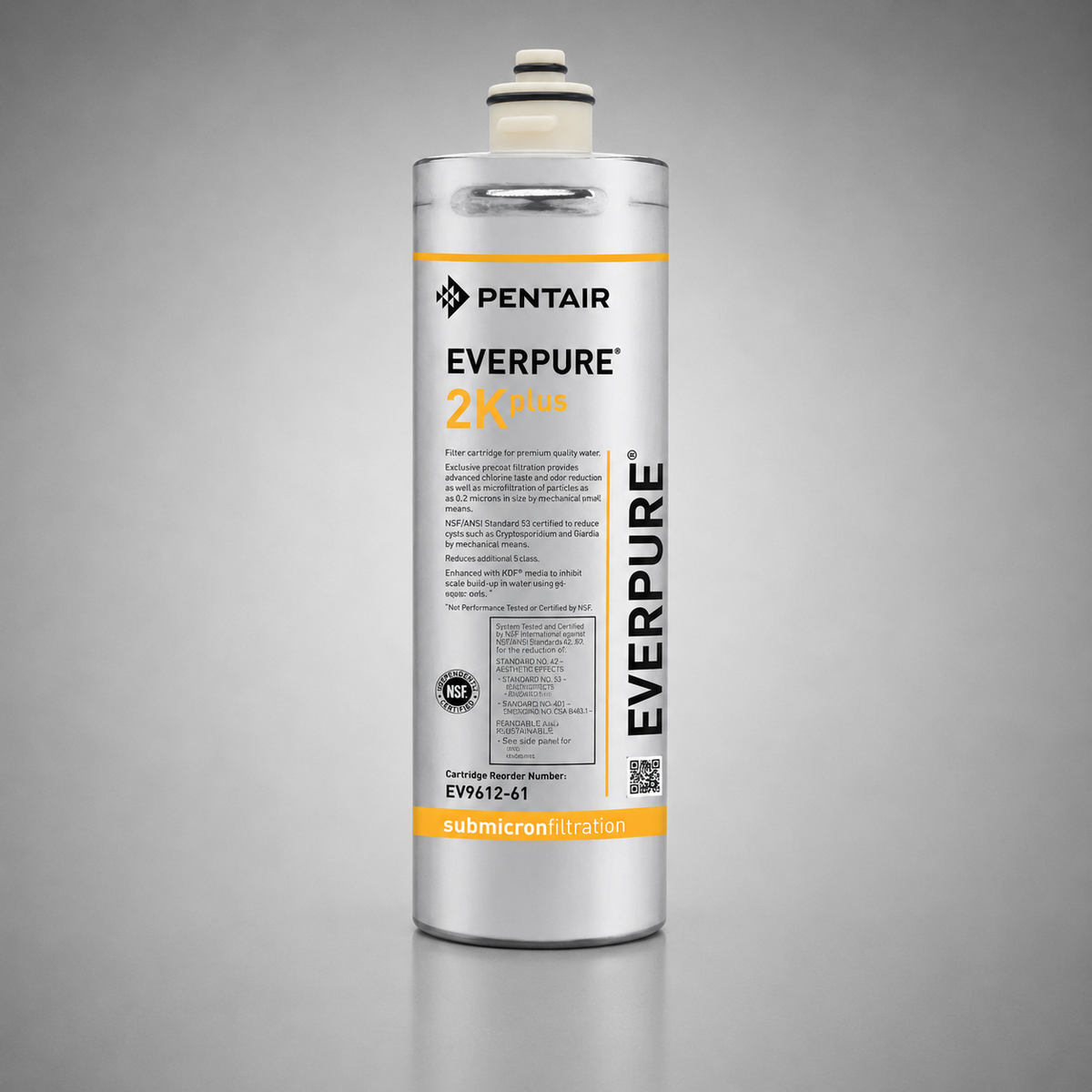 Everpure 2K Plus Cartridge, EV9612-61, Cyst Reduction, Drinking Water, Scale Inhibition