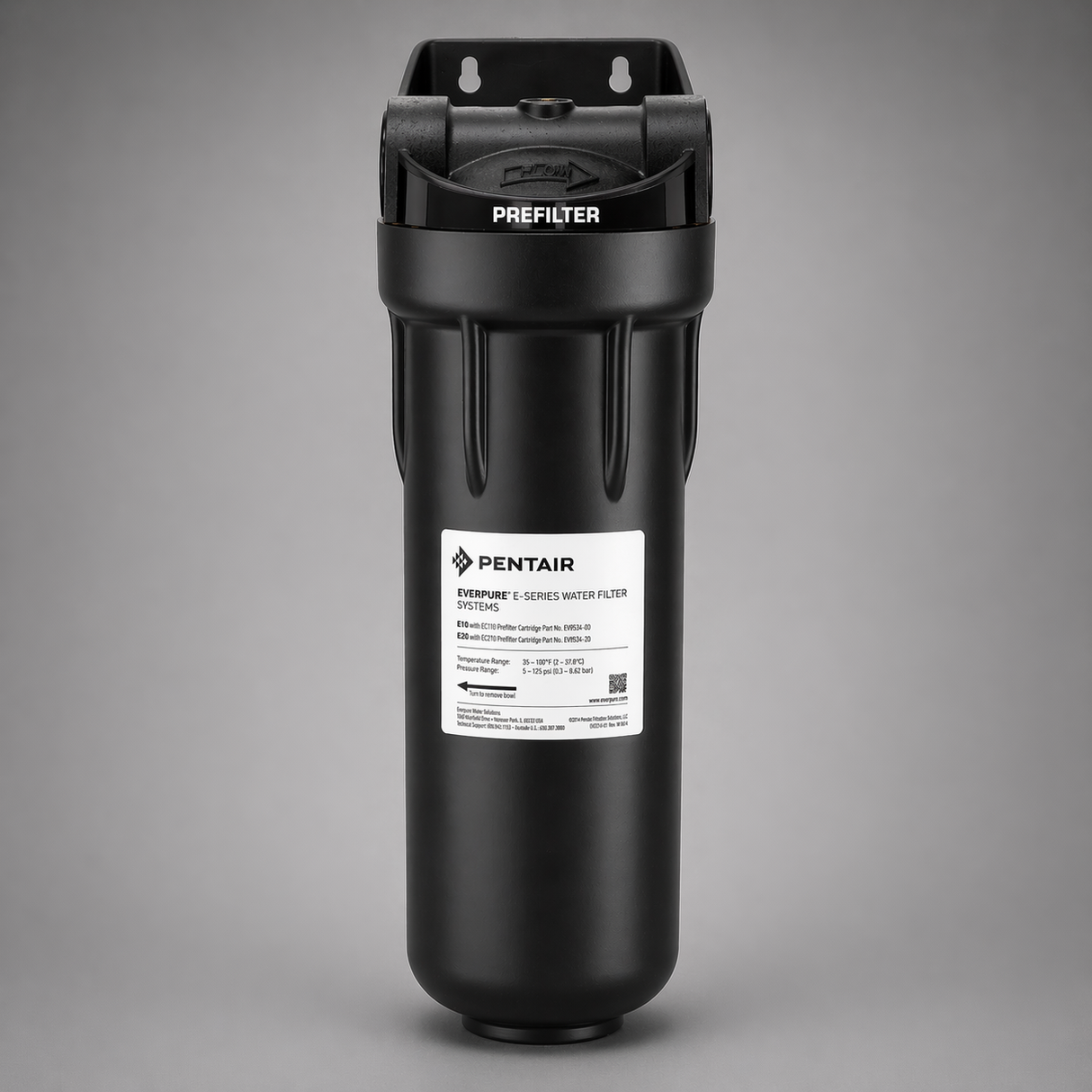 Everpure E-10 Pre-Filter Kit, EV9795-80, 10 inch Sediment Prefilter System, EC110