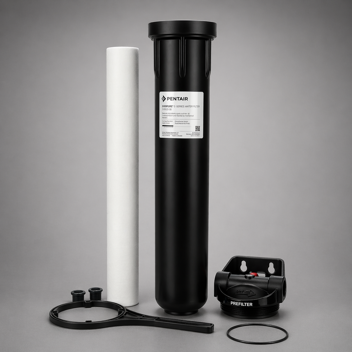 Everpure E-20 Pre-Filter Kit, EV9795-90, 20 inch Sediment Prefilter System, EC210