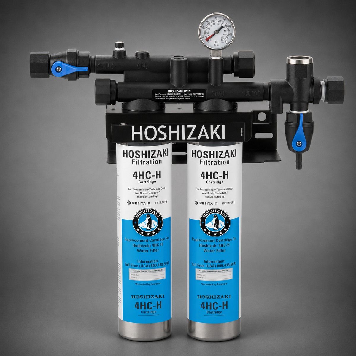 Hoshizaki 4HC-H Twin System, Double Configuration, H9320-52, Water Filter System, Carbon and Scale Inhibitor