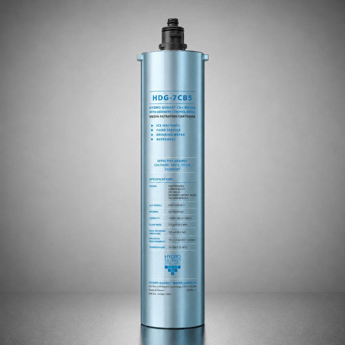 Hydro Guard™ HDG-7CB5, HDG-EV9618-11, Water Filter Cartridge, Carbon Block