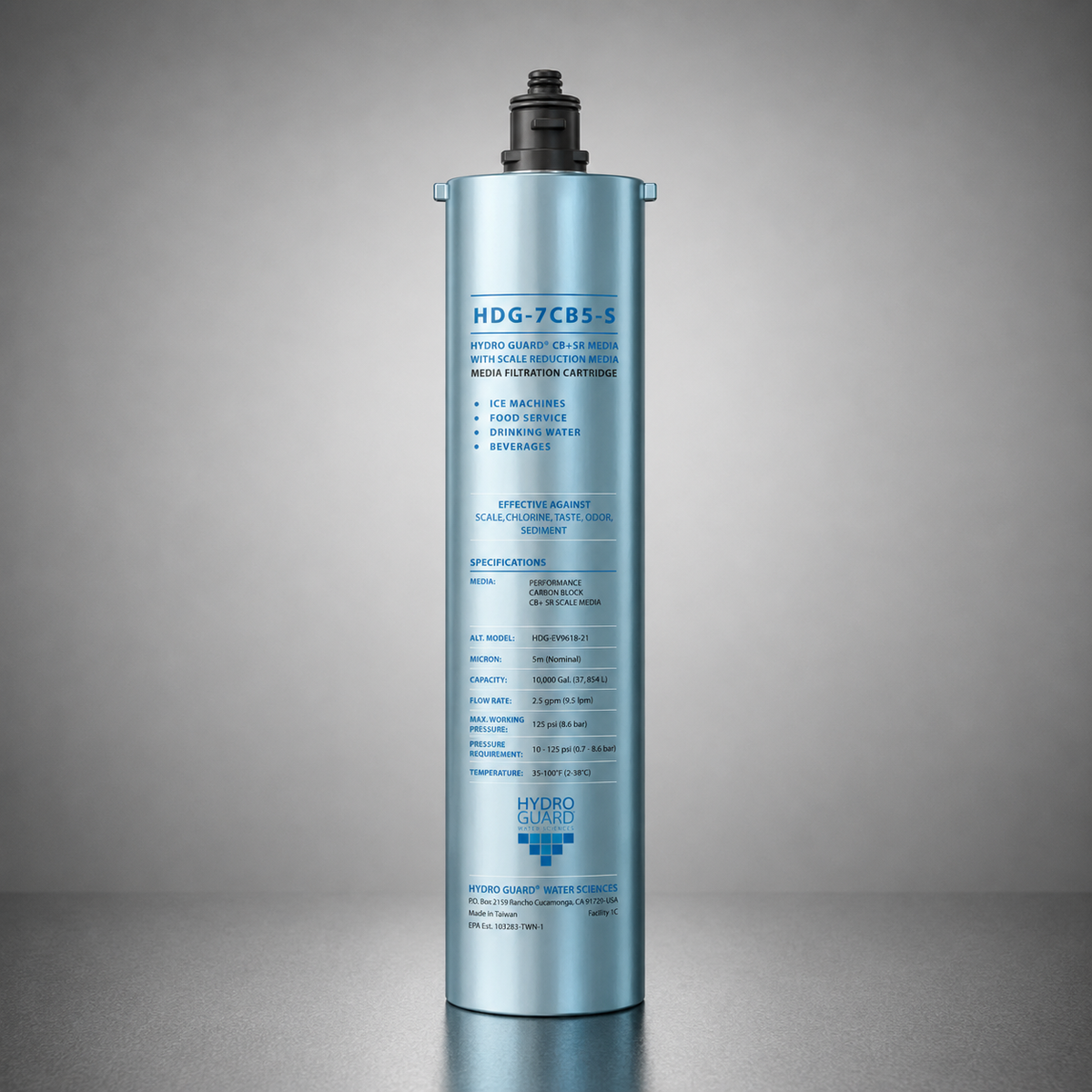 Hydro Guard™ HDG-7CB5-S, HDG-EV9618-21, HDG-EV9618-26, Water Filter Cartridge, Scale Inhibitor