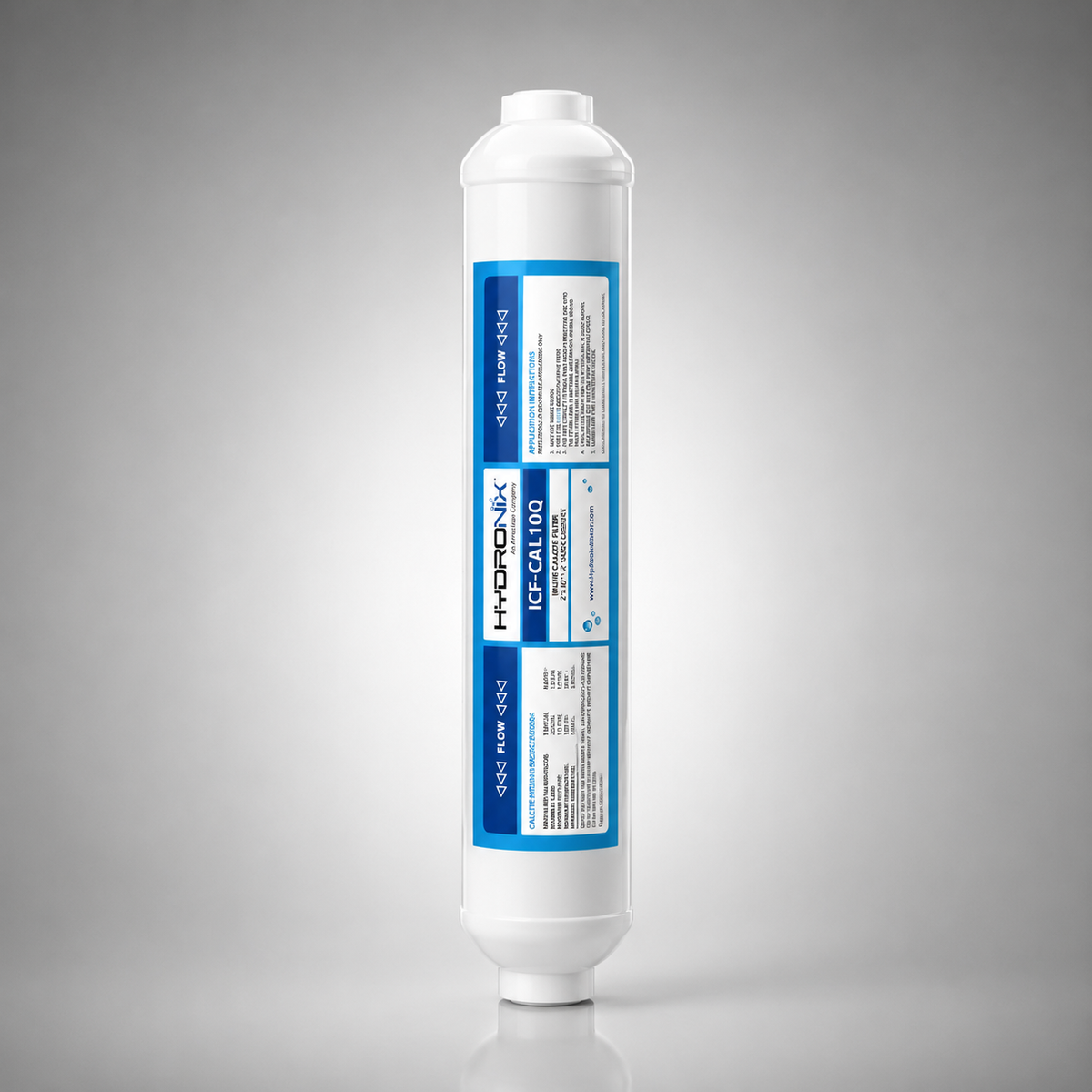 Hydronix® ICF-CAL10Q, 10-inch Inline Remineralizing Cartridge, 1/4"QC