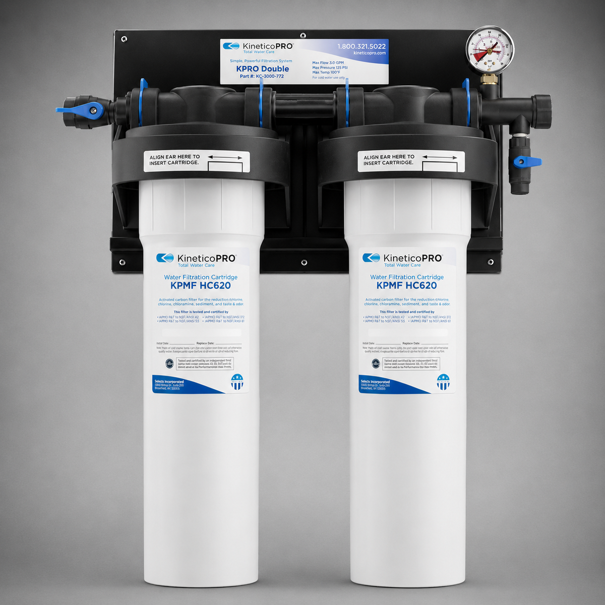 Selecto SMF IC620-2, 80-6202, Twin Hollow Carbon Filter System