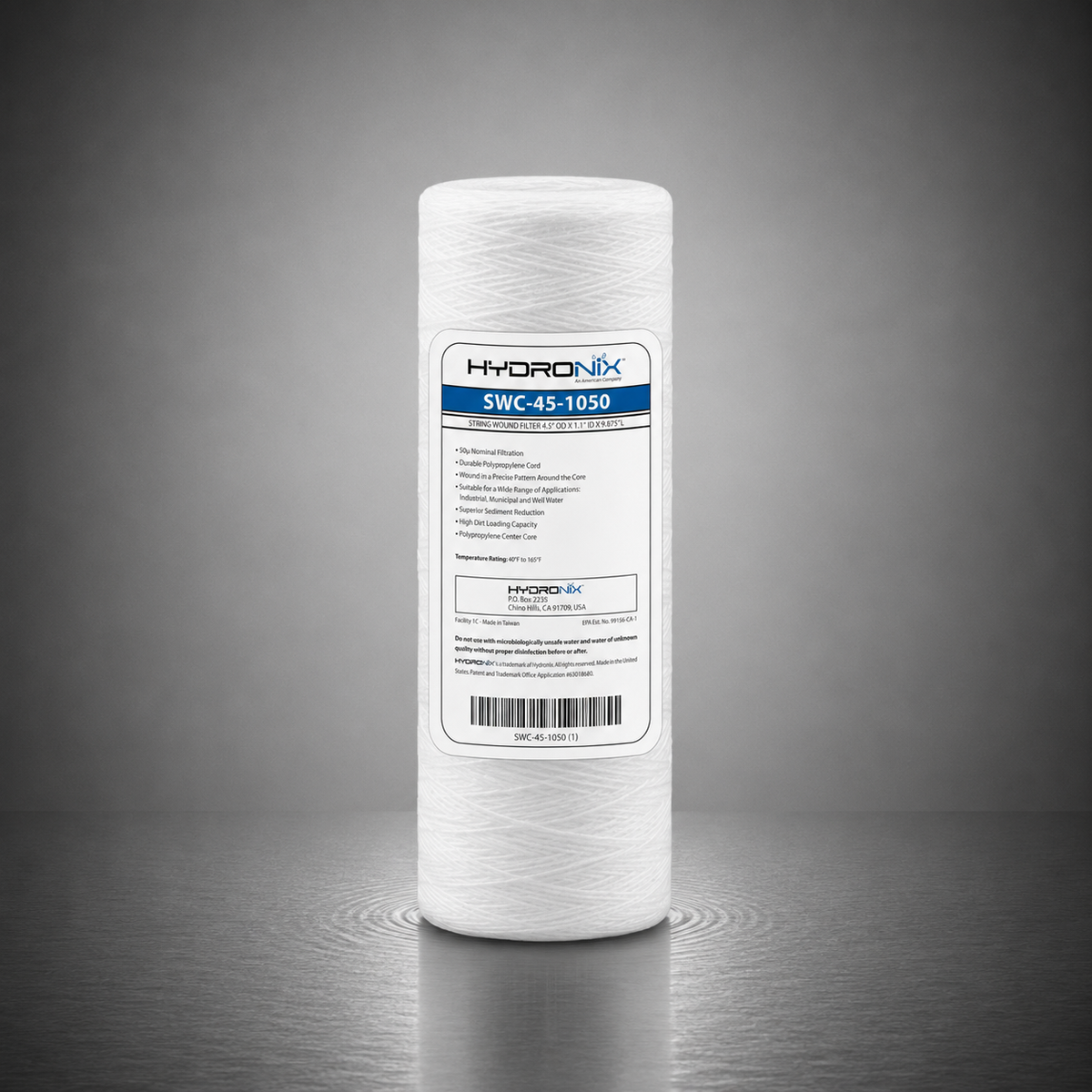 Hydronix™ SWC-45-1005, String Wound Prefilter Cartridge, for WPP-45098-05 and HD-950A , 5 micron, Sediment and Dirt Reduction