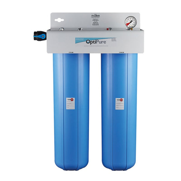OptiPure FX-22B, 160-50042, Dual 20 inch Big Blue Carbon Water Filter System