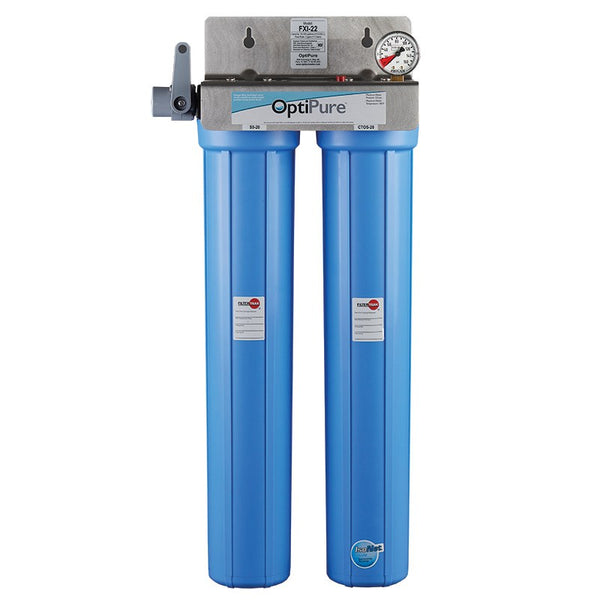 OptiPure FXI-22, 160-50115, Dual 20 inch Carbon Water Filter System, IsoNet® Scale Inhibitor