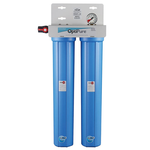 OPtiPure FXI-22P, 160-50120, Dual 20 inch Carbon Water Filter System